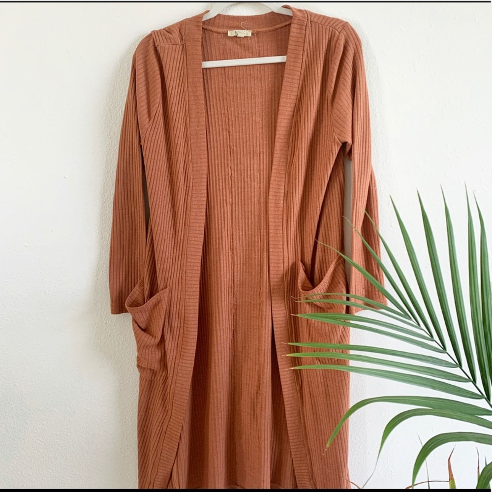 Burnt orange cardigan